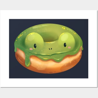 Cute Froggy Donut Posters and Art
